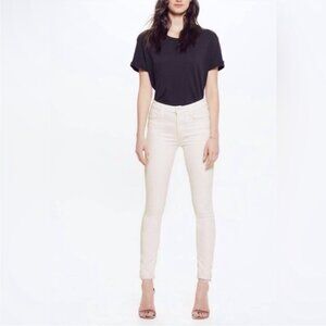 MOTHER DENIM - High Waisted Looker - Ankle Fray, Wash - Whipping the Cream 28